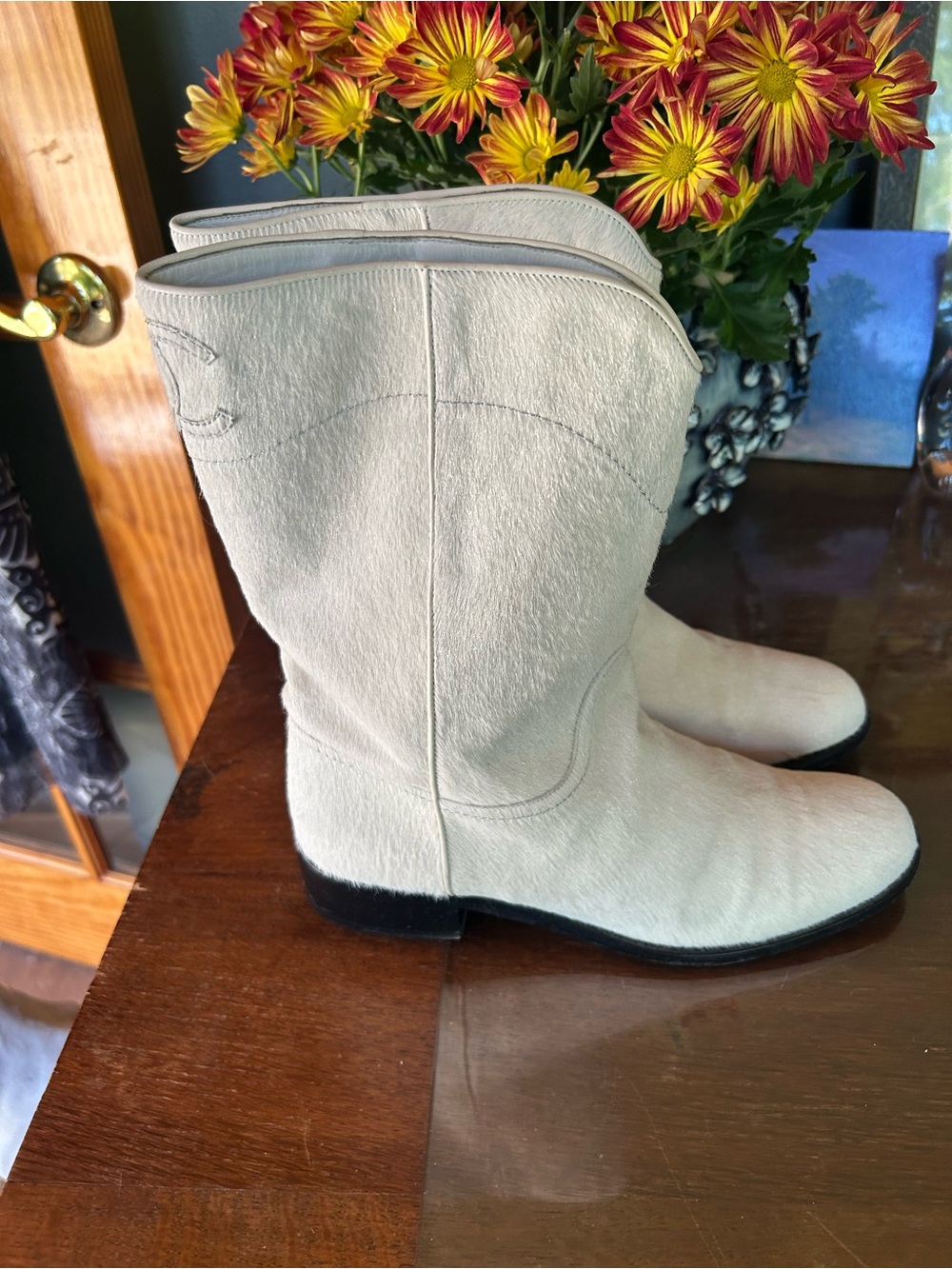 Rare Chanel EU 40 Pony Boots